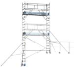 Tubesca-Comabi Totem 2 Line alumínium gurulóállvány, pallóhossz: 2, 43 m, munkamagasság: 3, 85 m