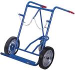 Cordes Rudl RU210 2 hegesztőhengerhez tartókerékkel, 200 kg-ig, tömör kerekekkel, kék