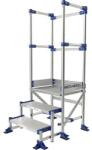 Tubesca-Comabi Meca Modul munkaállvány, 3 korláttal, 3 fokos, pallóhossz: 0, 5 m