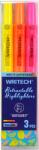 Writech Set 3 textmarker retractabil Writech, culori Neon W-805S/3PET-ASS