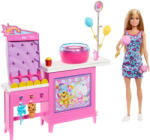 Mattel Barbie, Beach Detectives, Treats and Games Booth, set cu papusa si accesorii Papusa Barbie