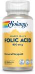 SOLARAY Acid Folic 800 mcg Solaray, 30 capsule, Secom