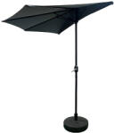 AGA Félkör alakú napernyő CLASSIC 270 cm AGA MR2051-Dark Grey - sötétszürke (K21885) - inlea