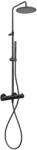 Kronenbach Lima 2.0 Black zuhany készlet fal termosztáttal trópusi zuhany opcióval fekete 100.2822SM (1002822SM)
