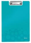 Leitz WOW Clipfolder with cover vágólap A4 Fém, Polifóm Kék (41990051) (41990051)