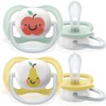 Philips játszócumi - ultra air 0-6hó neutral 2db alma-körte (MTTF-8710103982388) (MTTF-8710103982388)