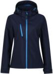 REGATTA Női Venturer 3 rétegű kapucnis soft shell kabát kék