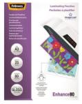 Fellowes Meleglamináló fólia, 80 mikron, A3, fényes, 25 db, FELLOWES (5396403) - mystock