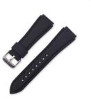  Curea silicon sport neagră cusătură neagră 20mm(23mm)