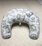  Baba-mama pamut kifli szoptatós párna - Bézs szafari állatok