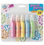 MOXY Gyöngyházfényű 3D festék készlet - 5x25 ml - élénk (IMO-SP-100118NEON)