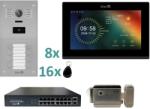 Mentor Kit VideoInterfon WiFi 8 Ap. Mentor SYKT094B 7" FHD 2MP IP65 POE 4in1 (MMDSYKT094B)