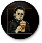 printfashion Pumpkin spice season - Kitűző, hűtőmágnes - Fekete (17533945)