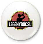 printfashion Jurassic Park legénybúcsú - Kitűző, hűtőmágnes - Fehér (17534844)