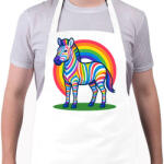 printfashion Zebra - Kötény - Fehér (17533038)