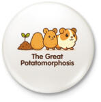 printfashion The Great Potatomorphosis - Kitűző, hűtőmágnes - Fehér (17575836)