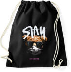 printfashion Stay awesome - Sportzsák, Tornazsák - Fekete (17532289)