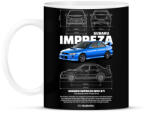 printfashion Subaru Imprezza - Bögre - Fekete (17541540)