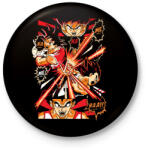 printfashion Kamehamehaa - Kitűző, hűtőmágnes - Fekete (17541601)