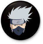 printfashion Naruto Kakashi head illustration, Kakashi Hatake Sasuke Uch - Kitűző, hűtőmágnes - Fekete (17570889)