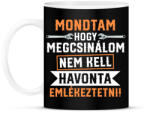 printfashion Mondtam hogy megcsinálom - Bögre - Fekete (17550168)