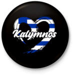 printfashion Kalymnos - Kitűző, hűtőmágnes - Fekete (17561421)