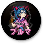 printfashion Bulma - Kitűző, hűtőmágnes - Fekete (17538920)