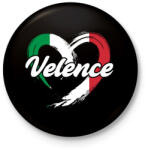 printfashion Velence - Kitűző, hűtőmágnes - Fekete (17559621)