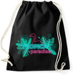 printfashion Tropical Paradise flamingo - Sportzsák, Tornazsák - Fekete (17563833)