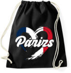 printfashion Párizs - Sportzsák, Tornazsák - Fekete (17559909)