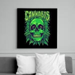 printfashion Cannabis - Vászonkép - Fekete (17540283)