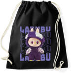 printfashion Lila Labubu - Sportzsák, Tornazsák - Fekete (17577906)