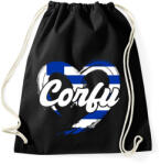 printfashion Corfu - Sportzsák, Tornazsák - Fekete (17561709)
