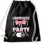 printfashion Lánybúcsú party on - Sportzsák, Tornazsák - Fekete (17535889)