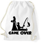 printfashion Game over horgászos - Sportzsák, Tornazsák - Fehér (17536338)