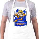 printfashion naruto uzumaki - Kötény - Fehér (17538907)