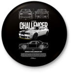 printfashion DODGE CHALLENGER - Kitűző, hűtőmágnes - Fekete (17583882)