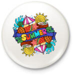 printfashion Nyár - Kitűző, hűtőmágnes - Fehér (17557838)