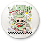 printfashion Zöld Labubu - Kitűző, hűtőmágnes - Fehér (17583876)