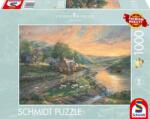 Schmidt Spiele Puzzle játék 1000 darabos Thomas Kinkade Studios Hajnal az Smaragd-völgyben (59774)