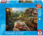 Schmidt Spiele Puzzle játék 1000 darabos Reggeli kilátással (59763)