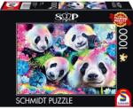 Schmidt Spiele Puzzle játék 1000 darabos Sheena Pike Szivárványos pandák (58516)