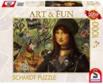 Schmidt Spiele Puzzle játék 1000 darabos Art & Fun Markus Binz Mona Lisa 2024 (58529)