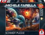 Schmidt Spiele Puzzle játék 1000 darabos Michele Farella Kozmikus színek: Utazás az űrbe (58536)