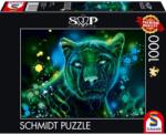 Schmidt Spiele Puzzle játék 1000 darabos Sheena Pike Neon kék párduc (58517)