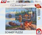 Schmidt Spiele Puzzle játék 1000 darabos Darrell Bush New York - Tópart a Loon-tónál (58530)