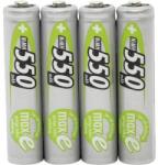 ANSMANN Mikroceruza akku AAA NiMH, 1, 2V 550 mAh, 4 db, Ansmann maxE HR3, HR03, UO100557, DC2400, DC2400B4N, LR03 (5030772)