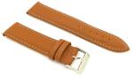  Curea maro deschis piele vițel căptușită, cusătură albă 24mm - 2060324