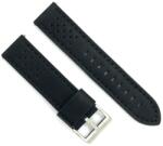  Curea piele neagra cusaturi negre Rally 18mm - 3980118
