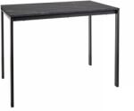  Masa de sufragerie neagra RAMOD 100x60 cm, decor marmura